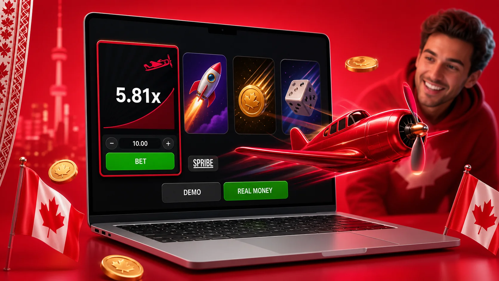 Aviator running side by side on an Android casino app and an iPhone PWA home-screen icon